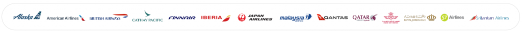ワンワールド加盟航空会社のロゴ